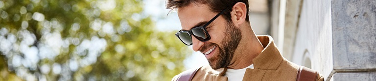 man outside with sunglasses
