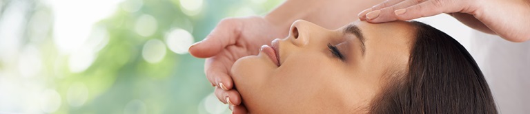holding a womans face