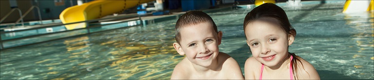 kids in a pool